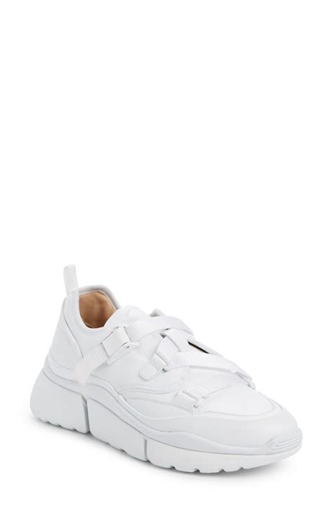 chloe sonnie sneaker white